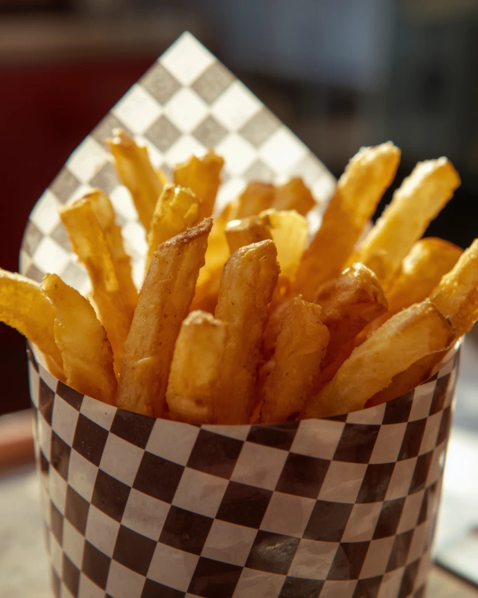 Custom checkered food grade paper packaging