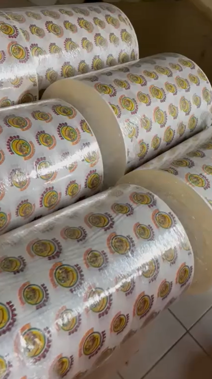 Custom printed food grade deli paper with restaurant logo